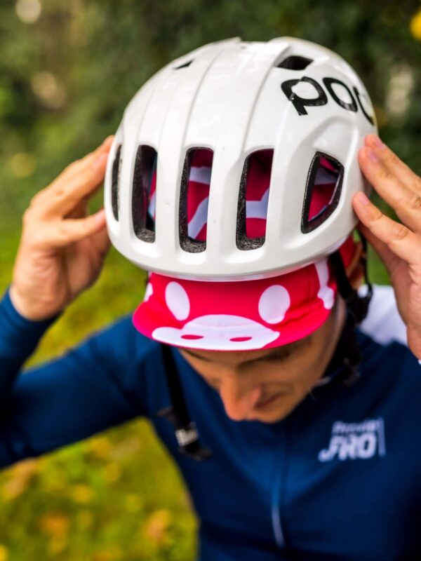 Czapka kolarska z daszkiem Prawie.PRO 300W Różowa PROsiak