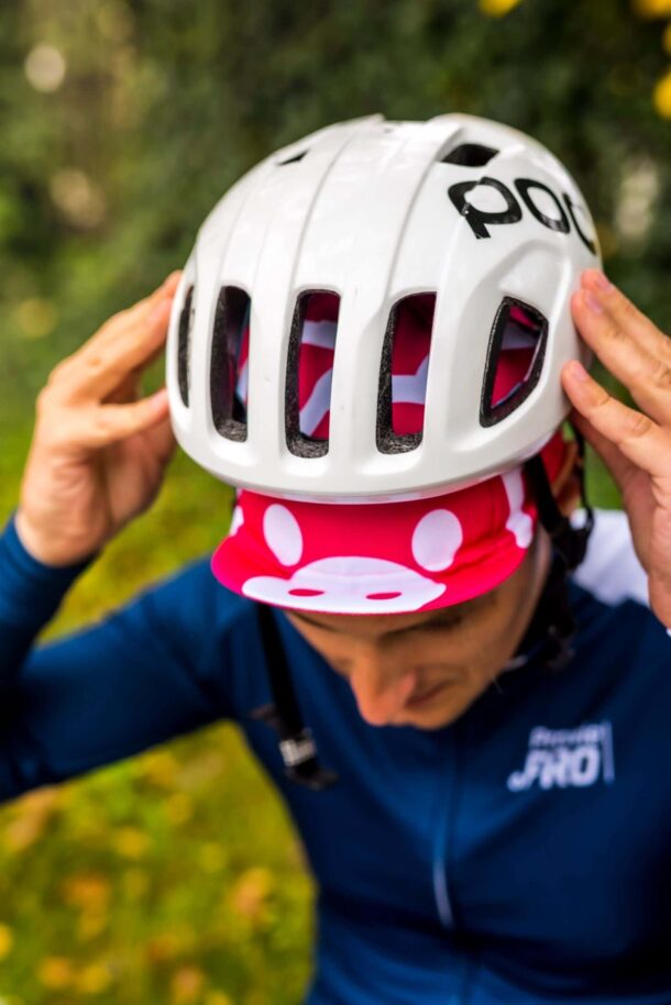 Czapka kolarska z daszkiem Prawie.PRO 300W Różowa PROsiak