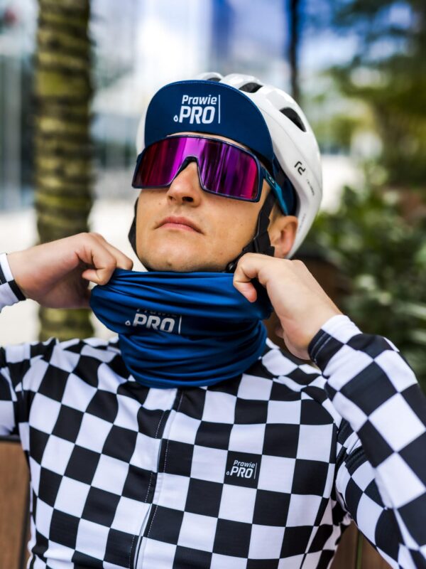 Alternative view of Czapka kolarska z daszkiem Prawie.PRO 300W Granatowa