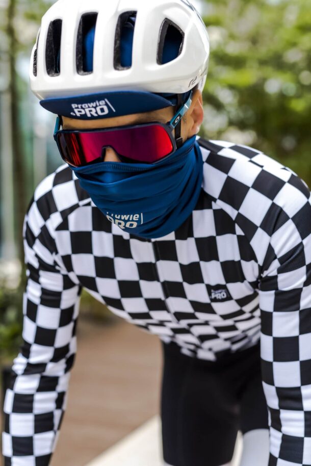 Komin kolarski, do biegania oddychający Prawie.PRO HD Granatowy