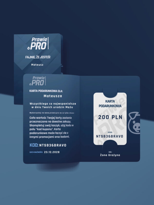 Cyfrowa Karta Podarunkowa Prawie.PRO