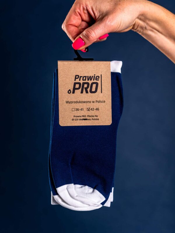 Skarpetki kolarskie, do biegania Prawie.PRO 200W Granatowe