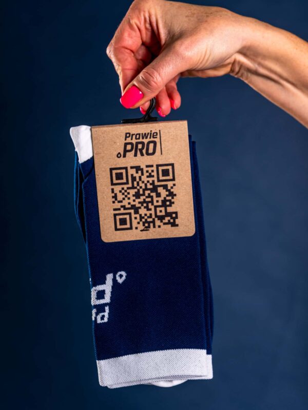 Alternative view of Skarpetki kolarskie, do biegania Prawie.PRO 200W Granatowe