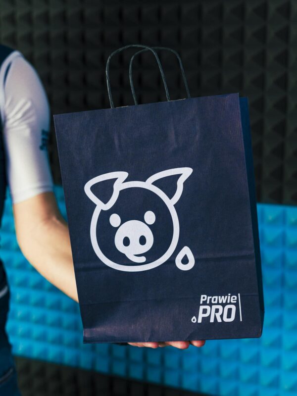 Alternative view of Papierowa torba prezentowa Prawie.PRO