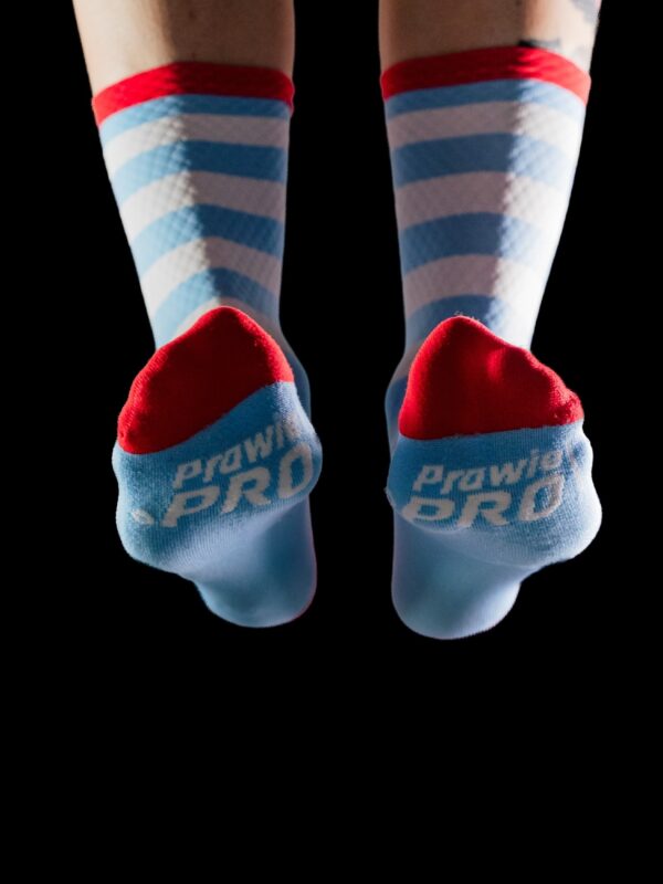 Alternative view of Skarpetki kolarskie, do biegania Prawie.PRO 300W Niebieskie