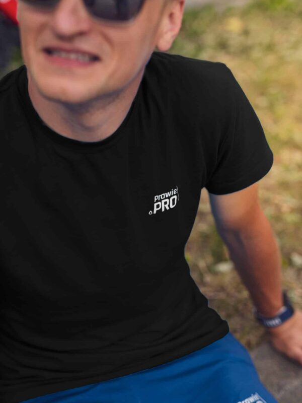 T-Shirt Prawie.PRO Casual Męski Czarny