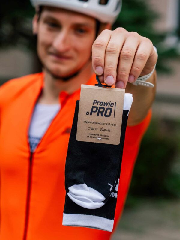 Skarpetki kolarskie, do biegania Prawie.PRO 200W Czarne