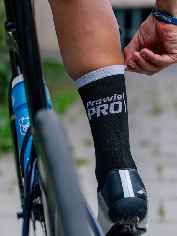 Alternative view of Skarpetki kolarskie, do biegania Prawie.PRO 200W Czarne