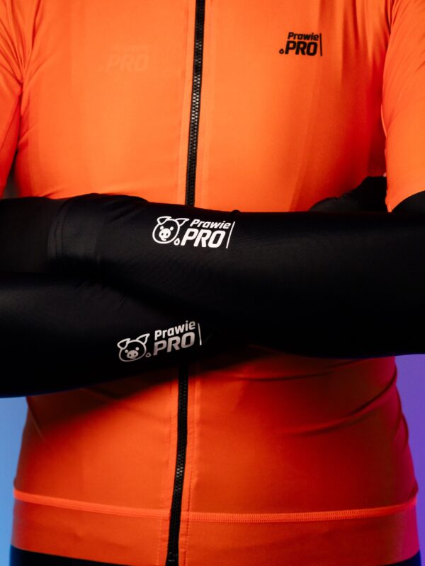 Alternative view of Rękawki Ocieplacze Kolarskie Prawie.PRO Czarne Unisex Slim