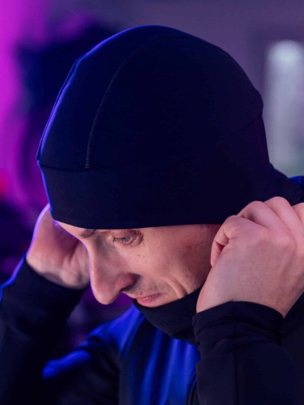 Czapka Kolarska Ocieplana Prawie.PRO 300W Czarna