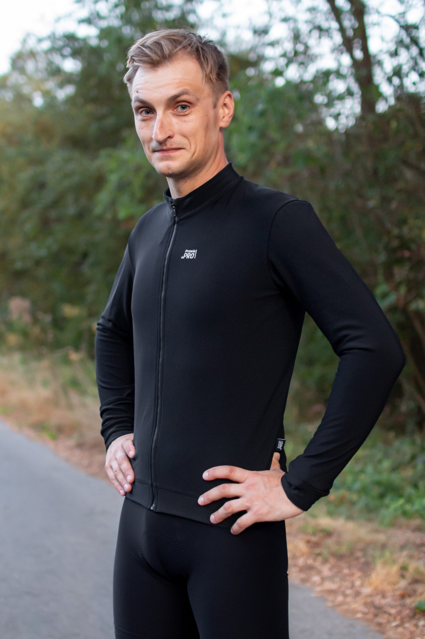 Bluza kolarska męska Prawie.PRO 400W. Czarna