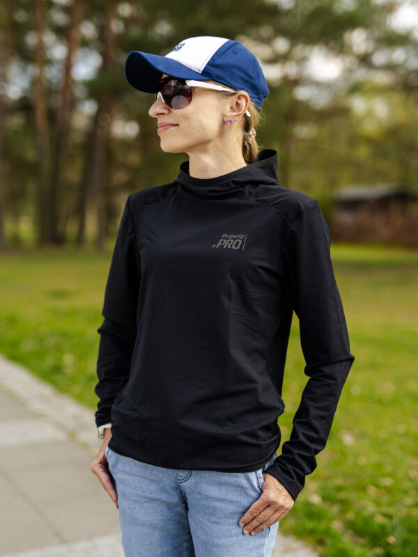 Alternative view of Bluza Hoodie Prawie.PRO 500 VO2 MAX Merino Unisex Czarna
