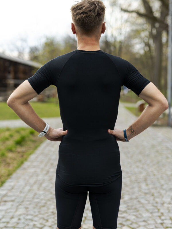 Koszulka funkcjonalna Prawie.PRO 300W Czarna Slim Unisex - obrazek 4