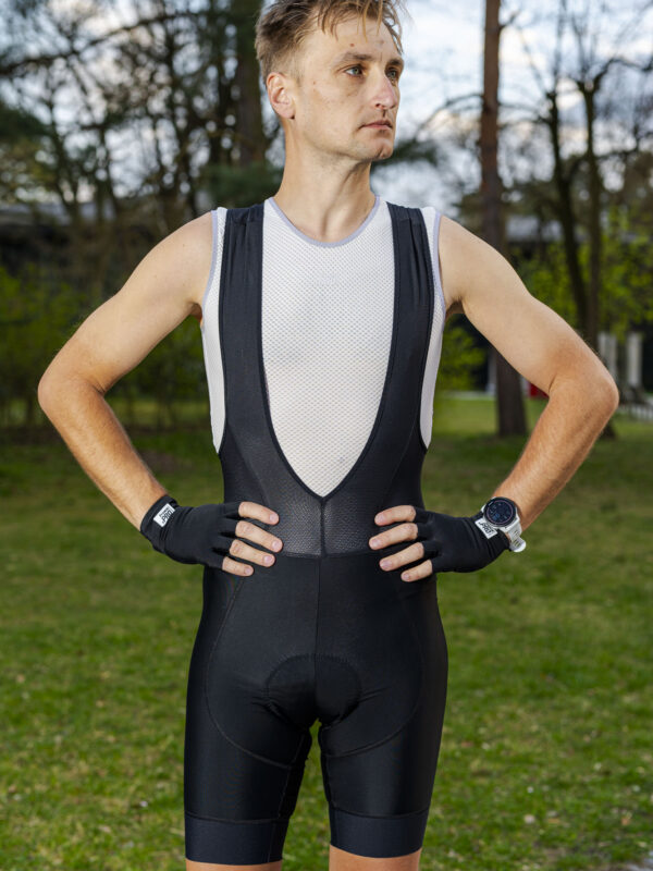 Spodenki kolarskie męskie Prawie.PRO 300W. Czarne Mono
