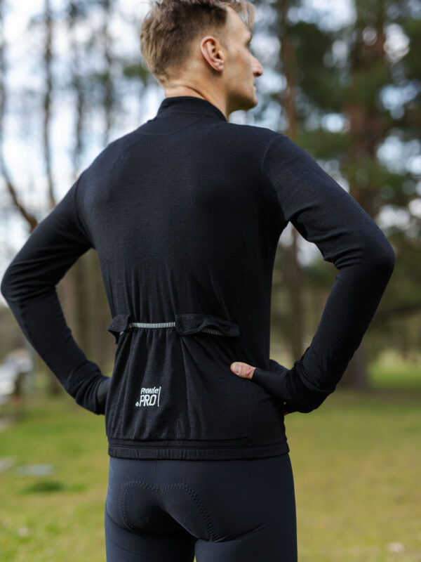 Alternative view of Bluza kolarska, gravelowa męska Prawie.PRO 300W Merino