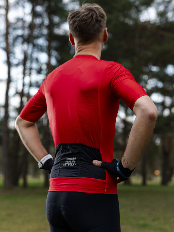 Alternative view of Koszulka kolarska męska Prawie.PRO 350W. Czerwona