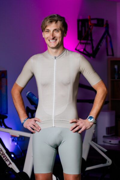 Koszulka kolarska męska Prawie.PRO 400W Aero Piaskowa