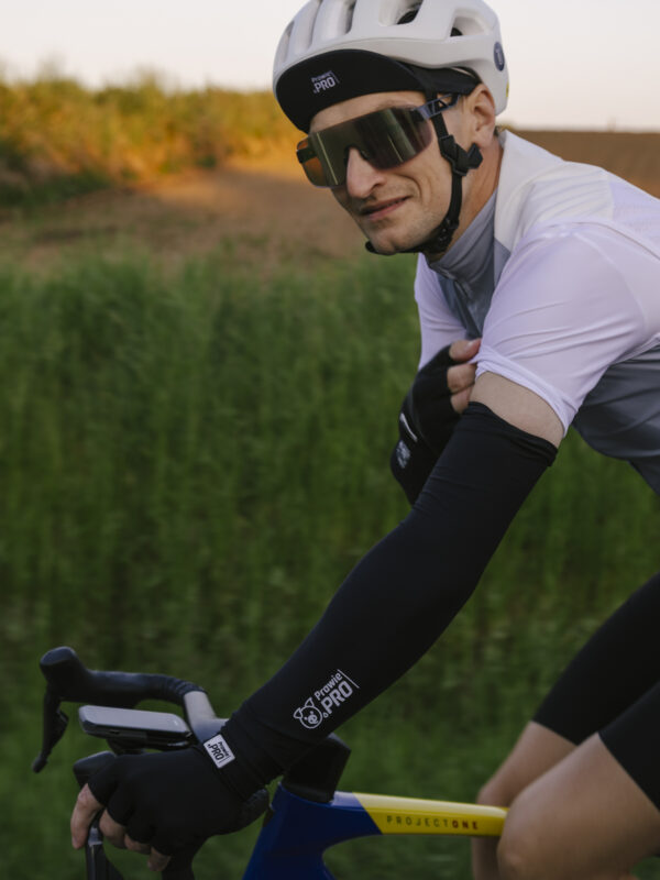 Rękawki Ocieplacze Kolarskie Prawie.PRO Czarne Unisex Slim